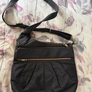 Travelon Black Crossbody Bag with light